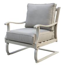 You Ll Be Lounging In Complete Comfort With This Torino Aluminum Outdoor Spring Club Chair From Courtyard Casua Lounge Chair Outdoor Club Chairs Outdoor Lounge