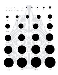 Learning Center Sizing Chart Kolo Body Piercing Gauge