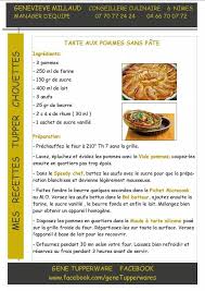 Tarte Aux Pommes Tupperware Recette Tuperware Recettes De Cuisine Idee Recette Facile