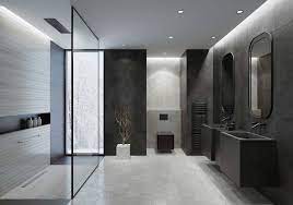 More images for dark gray tile shower » Gray Tile Bathroom What Color Should The Wall Be Inc 26 Photos Examples Home Decor Bliss