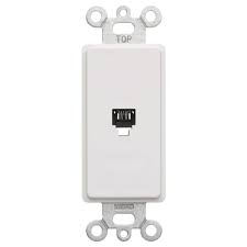 Leviton Decora 6p4c Telephone Insert White R92 40649 00w Phone Jack Telephone Jack Leviton
