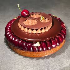 Tarte Entremets Cerise Amande Chocolat Chocolat Alimentation Recette Tarte