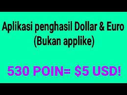 Aplikasi penghasil dollar ini bisa merupakan salah satu aplikasi yang sangat populer, karena sudah diunduh oleh lebih dari 10 juta pengguna.selain itu rating yang didapatkan oleh aplikasi ini juga cukup tinggi yakni 4,5. Aplikasi Penghasil Dollar Euro Youtube