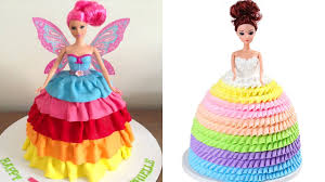 Creative Rainbow Barbie Cake Decorating Ideas Beautiful Cake Design Tutorials Doll Cake 13 Youtube