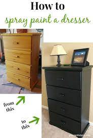 How To Paint A Dresser Green With Decor Spray Paint Furniture Paint Dresser Diy Spray Painting Wood Furniture