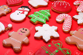 Consider these cookies the perfect little bite of christmas, all wrapped up in one tasty treat! Christmas Cookies On Red Background Top View Various Types Of Stock Photo Picture And Royalty Free Image Image 89978463