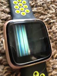 Lines All Across My Versa Screen Fitbit Community
