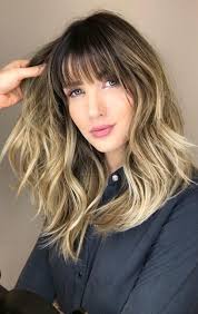 Pinterest Deborahpraha Blonde Hair With Highlights Hair Color Ideas Hair Styles Medium Hair Styles Long Hair With Bangs