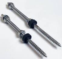 Photovoltaic Installation Bolts Stainless Steel Solar Panel Hanger Bolts -  Adjustable Height For Secure Mounting Solar Installation Bolt