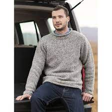 Donegal tweed is made in donegal, ireland by triona design, the home of donegal tweed & quality irish products. Mens Crew Neck Donegal Pullover The Irish Sweater Shop Quality Wool Sweaters More Made In Ireland