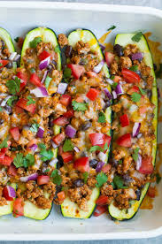 Enjoy these vegetarian zucchini boats with your family or friends sometime, and i know you'll love them as much as we did. Taco Zucchini Boats Cooking Classy