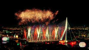 Erasmus Brug Rotterdam New Years Eve Visite
