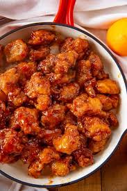 Baked Orange Chicken Made With Panda Express Orange Chicken Copycat Sauce With An Easy Baked Recipe That S E Baked Orange Chicken Orange Chicken Recipe Recipes