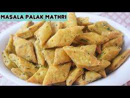 Masala Palak Mathri Is A Savoury Snack Which Is Deep Fried On Low Flame To Crispy And Melt In Mouth Texture In 2020 Mathri Recipe Masala Savory Snacks