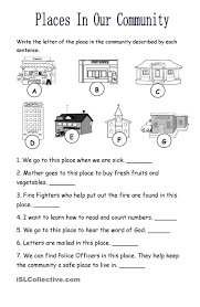 Places In The Community Places In The Community Social Studies Worksheets Kindergarten Worksheets