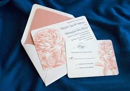 Roses Wedding Invitation Sample Aberdeen By Tulaloo On Etsy 10 00 Wedding Invitation Samples Peach Wedding Invitations