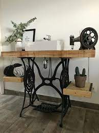 meuble de salle de bain a partir d une machine a coudre singer pinehouse furniture makeover sewing table sewing machine cabinet