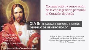 Te pedimos que reines siempre en nuestra familia. Dia 5 El Sagrado Corazon De Jesus Modelo De Generosidad Youtube