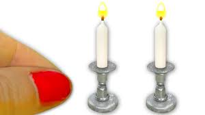 Why not make a cute candle holder to accompany it and why spend a fortune on it? Diy Miniature Candles Actually Work And Candelabras Tutorial Yolandameow Youtube