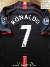 Official Nike Manchester United Away Football Shirt From The 2007 2008 Season Complete With Ronaldo 7 On Classic Football Shirts Football Shirts Soccer Kits