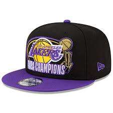 The front of the hat features the lakers logo in team colors and is embroidered in high dense stitching. Los Angeles Lakers New Era 2020 Nba Finals Champions Title Trophy 9fifty Snapback Hat Black