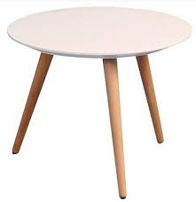 Hometrends4you 172926 Couchtisch Hohe 36 Cm Durchmesser 50 Cm Weiss Matt Wohnzimmertische Couchtisch Lounge Tisch