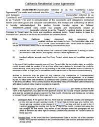 It protects you from potential legal missteps that can be done rentspree, in conjunction with the california association of realtors®, offers c.a.r. Free California Standard Residential Lease Agreement Template Pdf Word Doc
