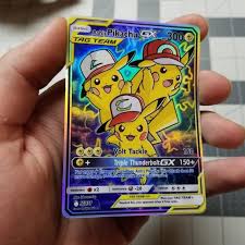 Maybe you would like to learn more about one of these? Ash S Pikachu Tag Team Gx Full Art Rainbow Holo Custom Orica Pokemon Card Rare Pokemon Cards Pikachu Pokemon Card Cool Pokemon Cards