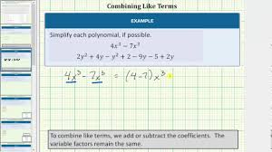 So, utilize this tool & get the result instantly by just providing the given expression here in the input field & click on the calculate button. Identify And Evaluate Polynomials Beginning Algebra