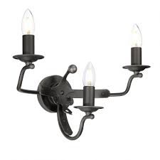 1 light wall sconce a beautiful wall sconce perfect for one light in the most stunning brushed nickel finish. Medieval Gothic 3 Light Wall Sconce In Graphite With Fleur De Lys Motif