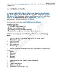 Download soal & jawaban 3. 45 Contoh Soal Uas Tik Kelas 11 Sma Ma Dan Kunci Jawabnyas