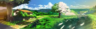 Anime wallpapers, background,photos and images of anime for desktop windows 10 macos, apple iphone and android mobile. Screen Anime Dual Monitor Dual Monitor Wallpaper Anime Scenery 3840x1200 Wallpaper Teahub Io