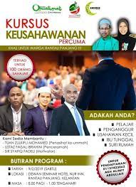 Kursus asas keusahawanan bersama usahawan desa. Kursus Keusahawanan Percuma Rantau Panjang Post Facebook