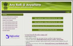 Anyror Gujarat 7 12 Ror Online Land Records Bhulekh Naksha Map