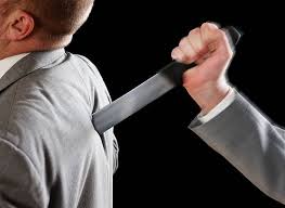 Businessman Stabbed In The Back Stock Photo - Download Image Now - Stabbed in the Back, Infidelity, Knife - Weapon - iStock