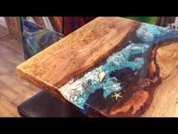Oak Resin River Table Youtube Epoxy Wood Table Resin Table Epoxy Resin Table