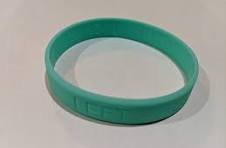 Qual lado? Pulseira Lembrete de Amamentação de Silicone, Light Green