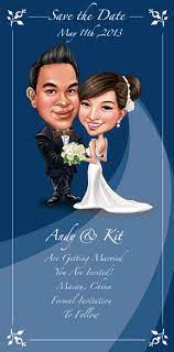 Digital Custom Family Portrait Illustration Cartoon Family Etsy Wedding Caricature Wedding Cards Caricature Wedding