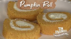 This pumpkin roll is an easy, beautiful cake to make in the fall! Pumpkin Roll Rolled Dessert With Cream Cheese Filling Youtube