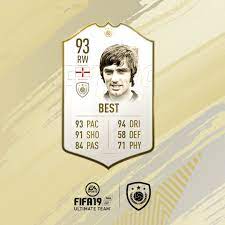 Fifa 21 george best is a 88 rated icon playing in the rw position. Fifauteam Auf Twitter George Best Is The 23rd Prime Icon To Be Released On Fifa19 It Will Cost You Around 1 5 Million Coins Https T Co J19jb8iwjt Https T Co 4i6r9x9ecr