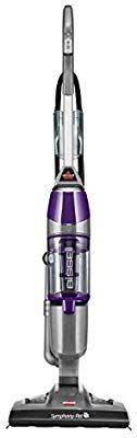 Bissell Symphony Vacuum And Steam Mop With 2 Mop Pads Amazon Com Bissell Symphony Pet Steam Mop And Steam Vacuum Cleaner For Hardwood And Tile Floors With Microfiber Mop Pads 1543a Home April Gifts Steam