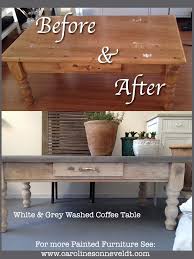 Before And After Stripped The Whole Thing And Washed It Gently Bit White Bit Grey Is Repainting Furniture Painted Coffee Tables Chalk Paint Coffee Table