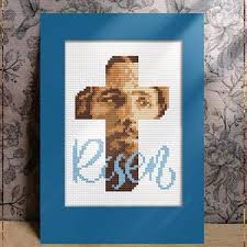 Face Jesus Cross Stitch