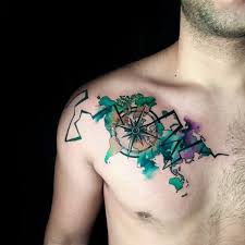 The founder of the tattoo watercolor tattoos are valuable because of their visual attractiveness, beauty, and complexity of. 40 Watercolor Compass Tattoo Designs For Men Cool Ideas