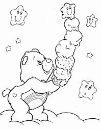 Like in one of these printables, they are all shown together playing on the fluffy clouds with rainbow as the backgorund. Care Bears For Children Care Bears Kids Coloring Pages