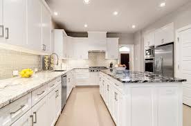 white kitchen granite countertop taupe