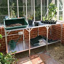 Step by step diy article about free greenhouse plans. Greenhouse Staging Two Tier Harrod Horticultural Uk