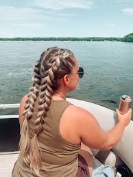 Lake Day Hair In 2020 Lake Hair Styles Boat Hair Braided Hairstyles