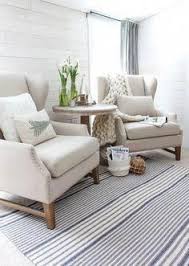 Farmhouse Living Room Decor Ideas Modern Farmhouse With Two Wingback Chairs And B Formal Living Room Decor Farmhouse Decor Living Room Farm House Living Room