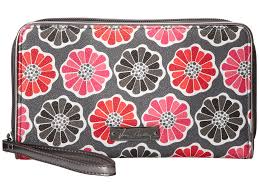 Vera bradley fan flowers wallet. Vera Bradley Large Zip Around Wallet In Red Lyst